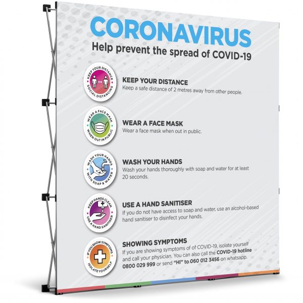 Venus Covid-19 Banner Wall - Per Unit