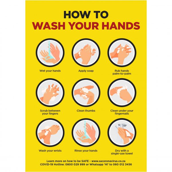 Jupiter  A0 Hand Wash Poster - Per Unit