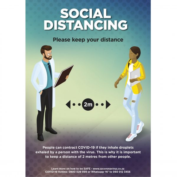 Saturn  A2 Social Distance Poster - Set of 3