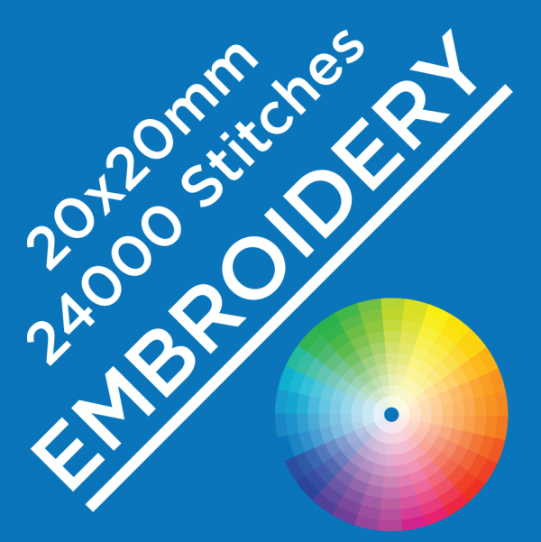 Embroidery - 20 x 20 cm - 24 000 stitches