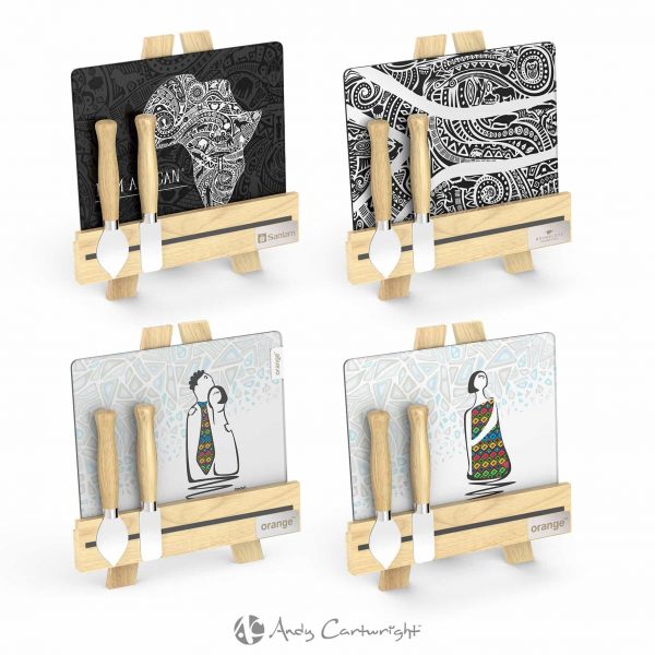 Andy Cartwright Palette L’Artiste Cheese Set