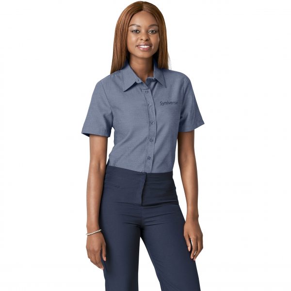 Ladies Short Sleeve Oxford Shirt