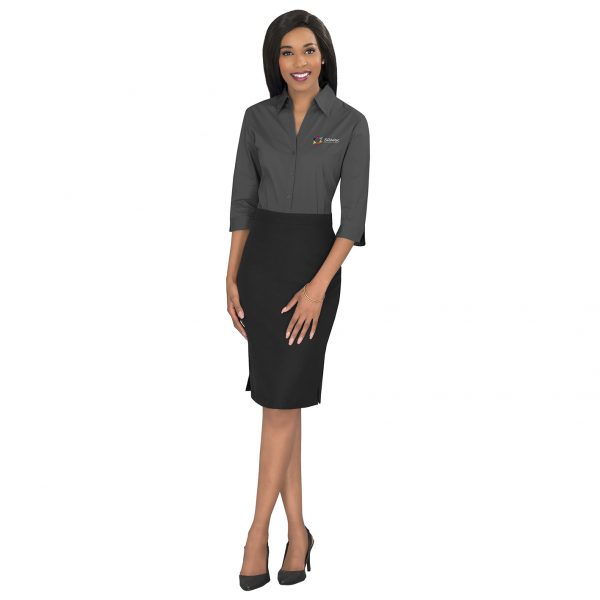 Ladies 3/4 Sleeve Metro Shirt