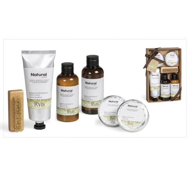Ryis Peppermint & Rosemary Bath Gift Set