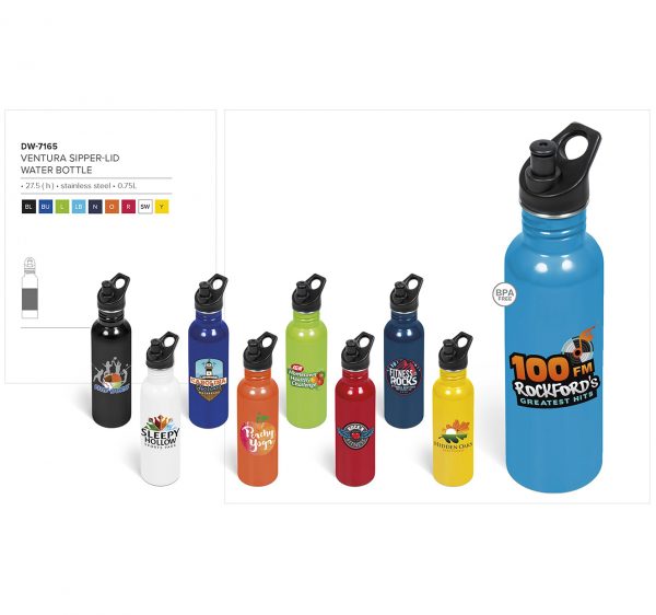 Ventura Sipper Lid Drink Bottle - 750ml