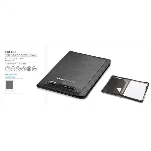 Yale A4 Zip-Around Folder