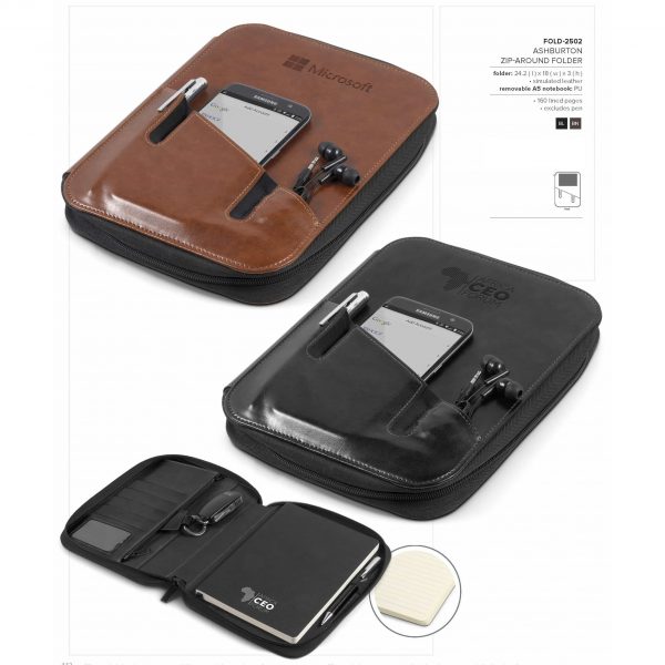 Ashburton Zip-Around Folder
