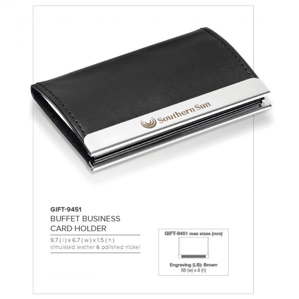 Buffet Business Card Holder