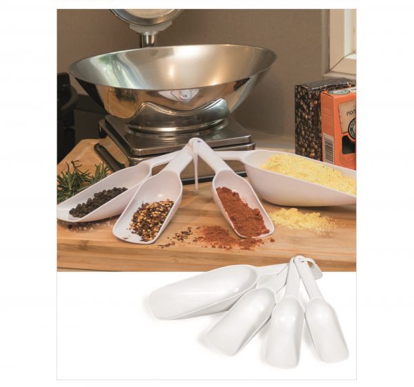 Bakemaster Measuring Scoops - White Only