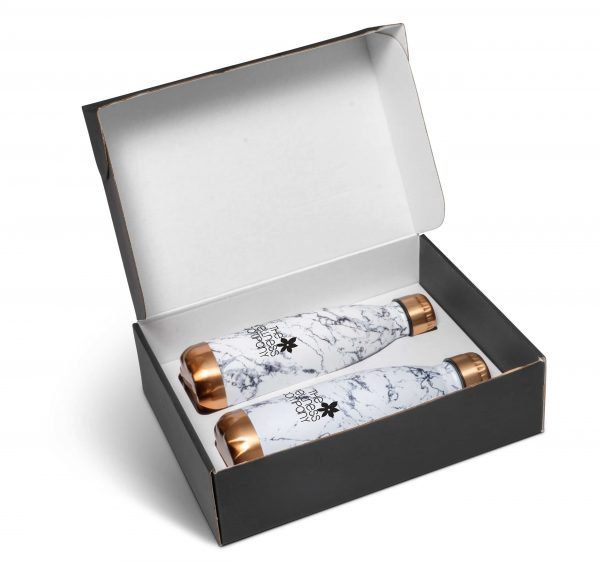 Marble Water Bottle Gift Set - Bronze Only