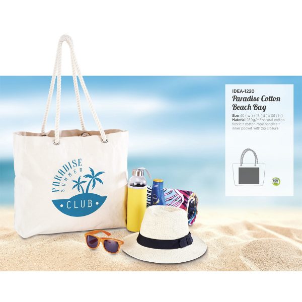Paradise Cotton Beach Bag