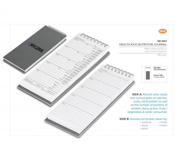 Health Kick Nutrition Journal