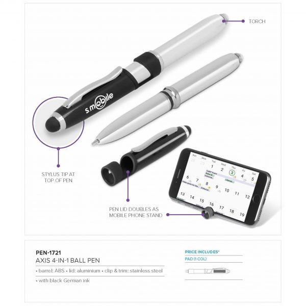 Axis 4-In-1 Ball Pen