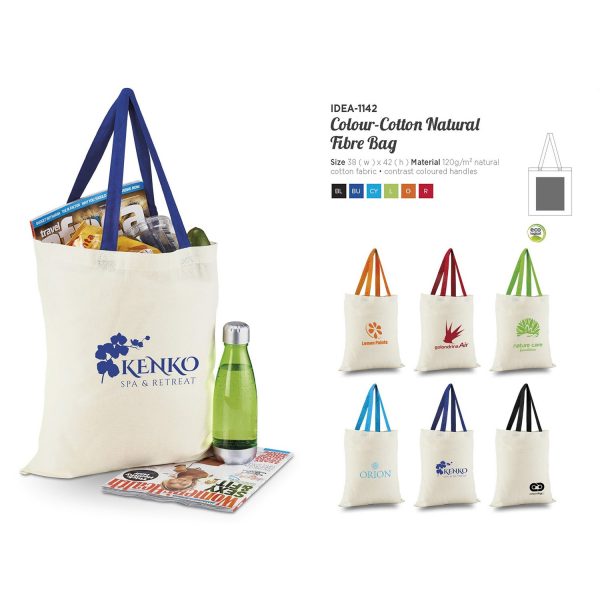 Colour-cotton Natural Fibre Bag