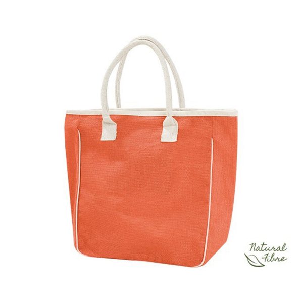 Ecojute Jamaica Natural Fibre Bag - Orange Only