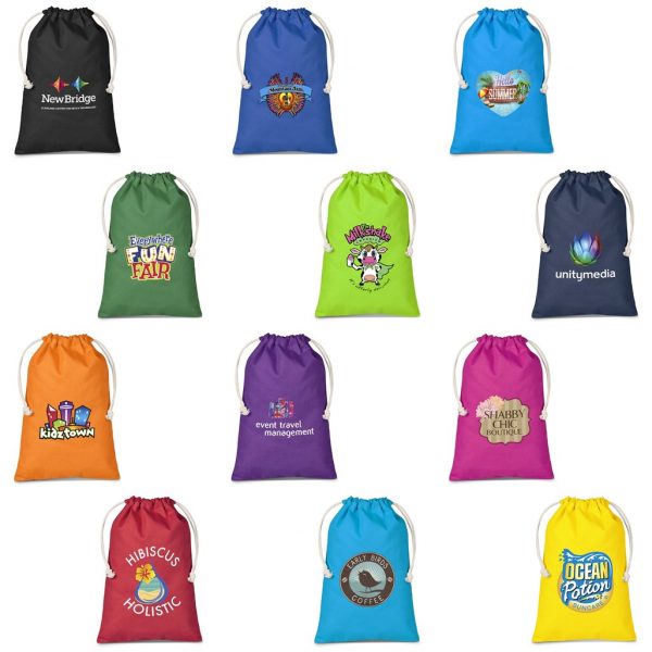 Allsorts Midi Cotton Drawstring Pouch