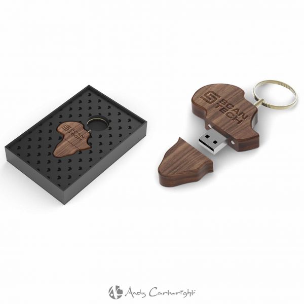 Andy Cartwright Afrique Wood Memory Stick