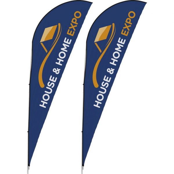 Legend 4m Sharkfin Single-Sided Flying Banner (Set Of 2)