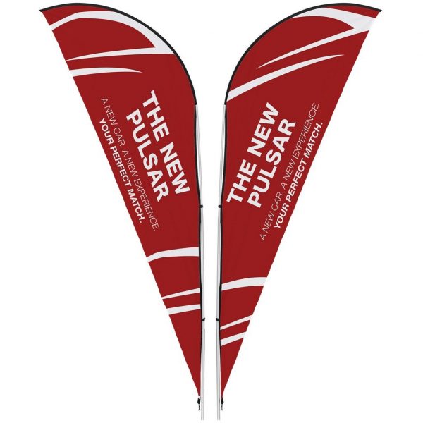 Legend 2m Sharkfin Double-Sided Flying Banner