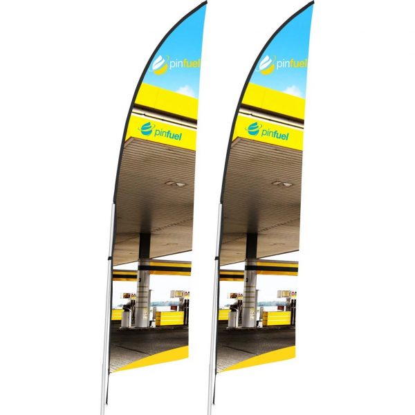 Legend 2m Arcfin Single-Sided Flying Banner (Set of 2)