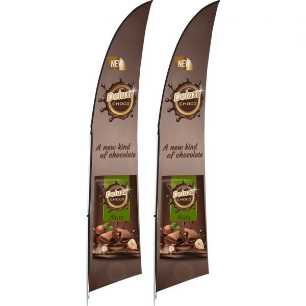 Legend 3m Arcfin Single-Sided Flying Banner (Set Of 2)