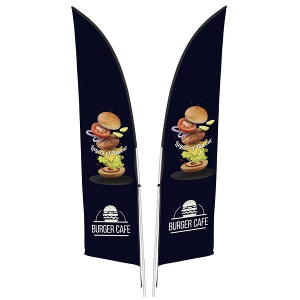 Legend 2m Arcfin Double-Sided Flying Banner