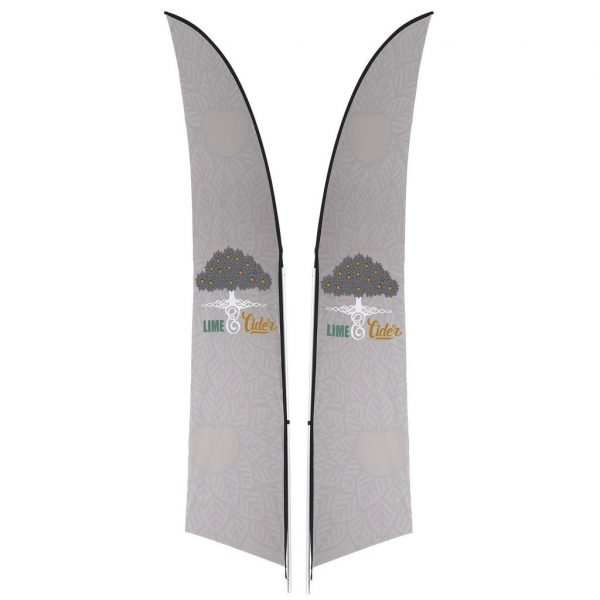 Legend 3m Arcfin Double-Sided Flying Banner