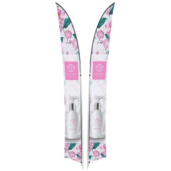 Legend 4m Arcfin Double-Sided Flying Banner