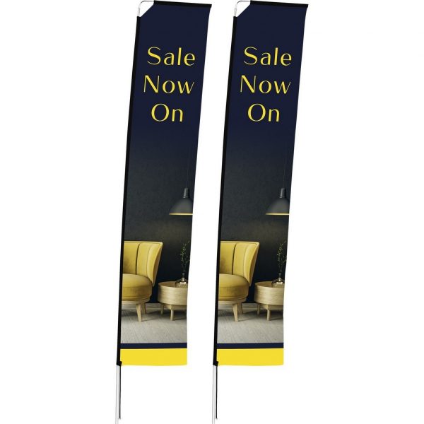 Legend 4m Telescopic Single-Sided Flying Banner (Set Of 2)