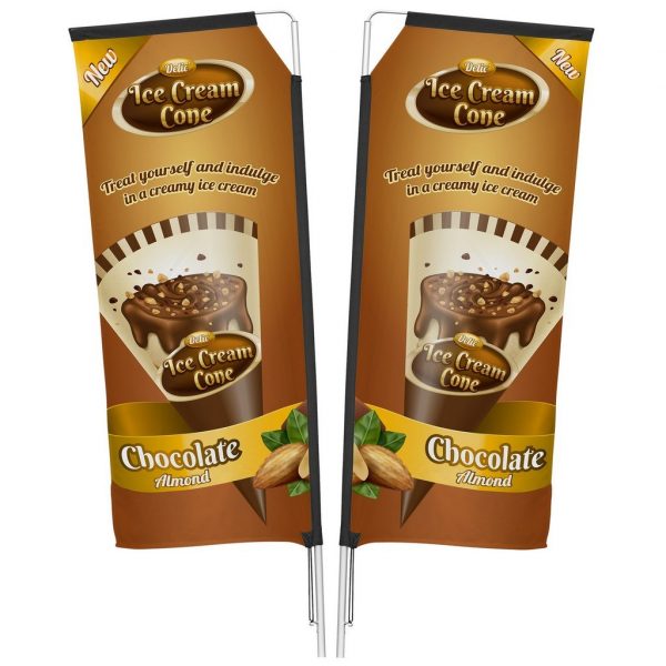 Legend 2m Telescopic Double-Sided Flying Banner
