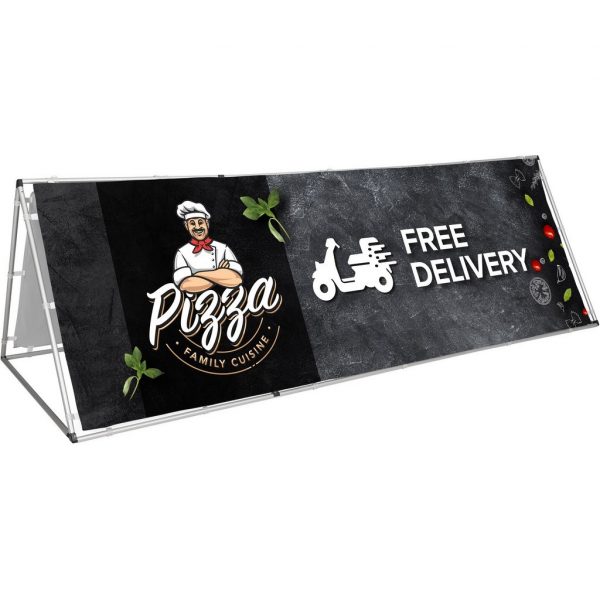 Ovation A-Frame with Fabric Print 3m x 1m