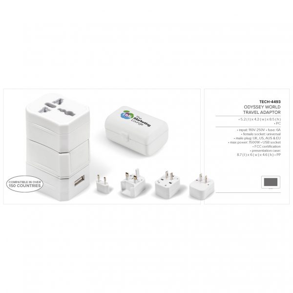 Odyssey World Travel Adaptor