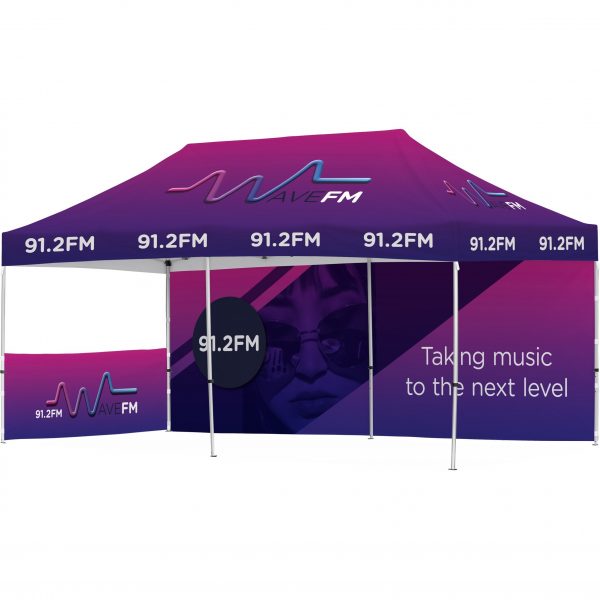 Ovation Gazebo 6m x 3m - 1 Short Half-Wall Skin 1 Long Full-Wall Skin