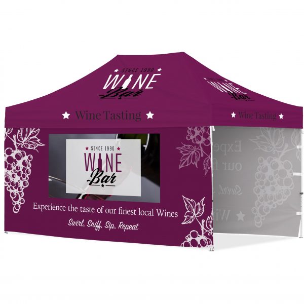Ovation Gazebo 4.5m x 3m - 2 Long Full-Wall Skins