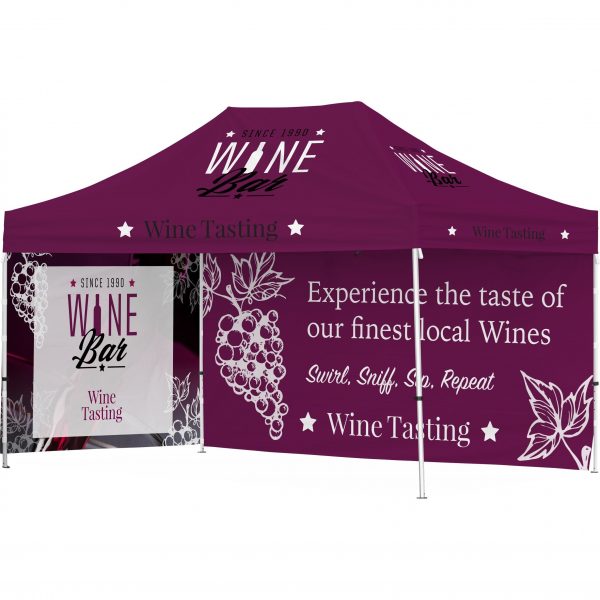 Ovation Gazebo 4.5m x 3m - 1 Long Full-Wall Skin - 1 Short Full-Wall Skin