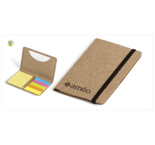 Caption Business Card Holder & Sticky Flags